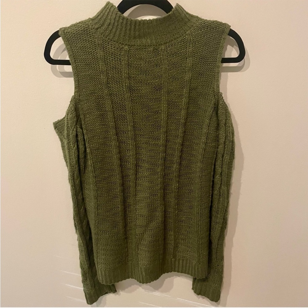 Freshman 1996 Cold Shoulder Mock Neck Sweater Size S - Picture 2 of 8